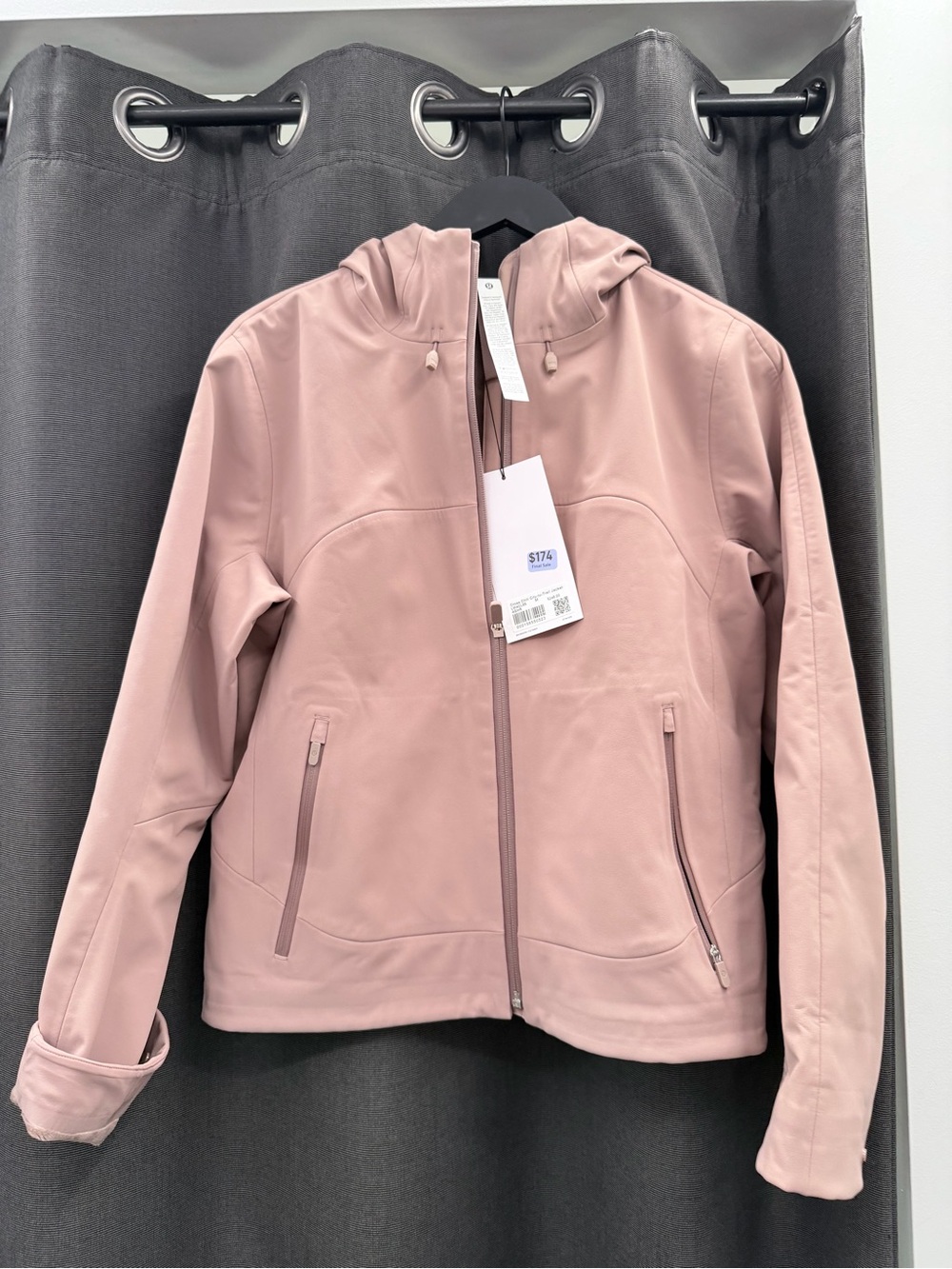 Lululemon Women's Cross Chill City-to-Trail Jacket color Ashen Rose size M